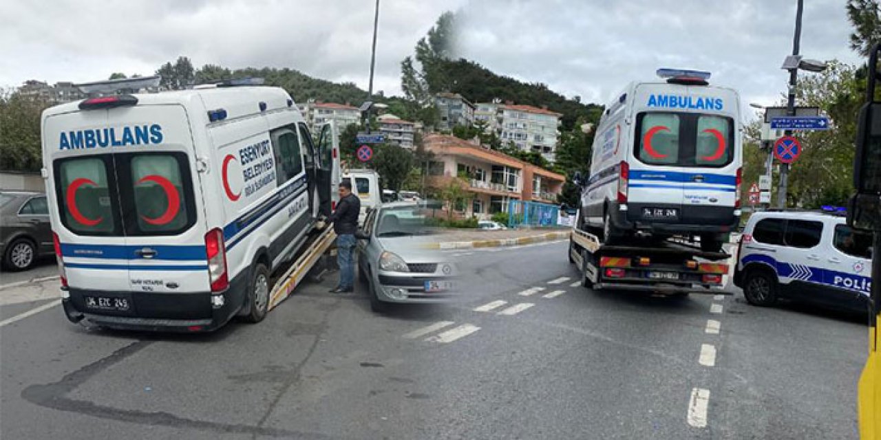 Belediyenin ambulansı haczedildi