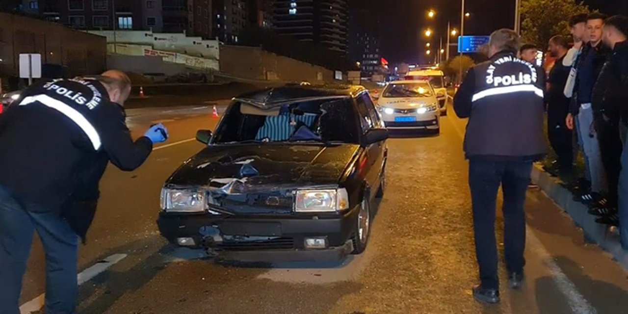 Yolun karşısına geçerken canından oldu