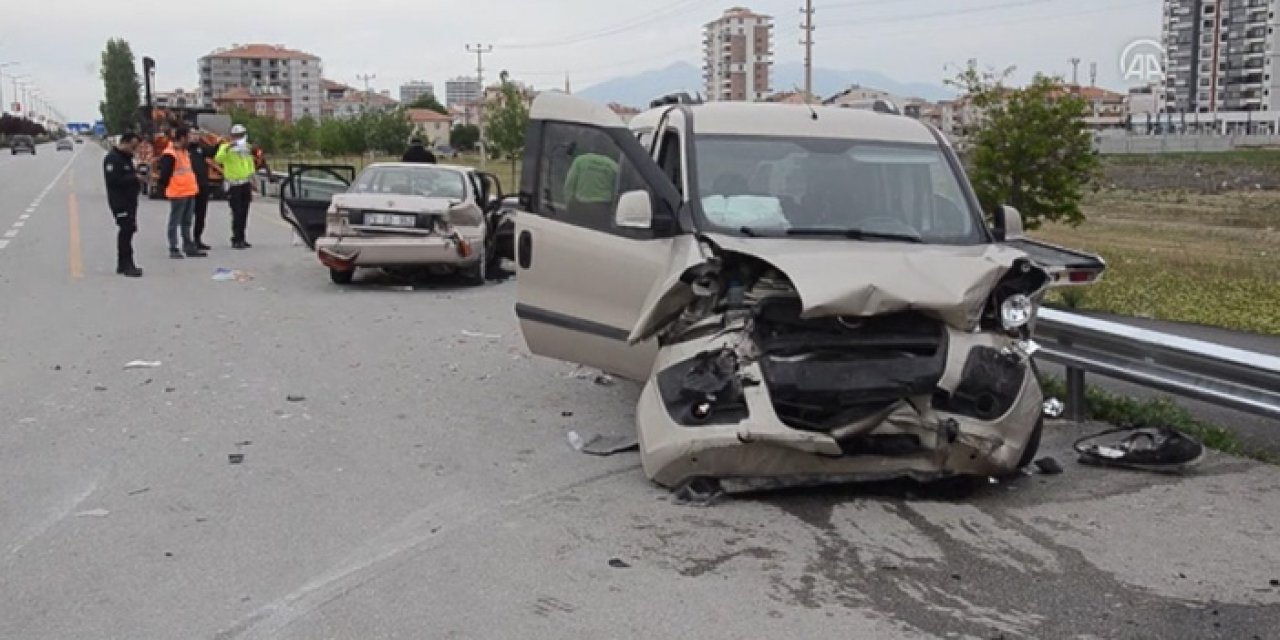 Karaman'da feci kaza: 1 ölü 7 kişi yaralı