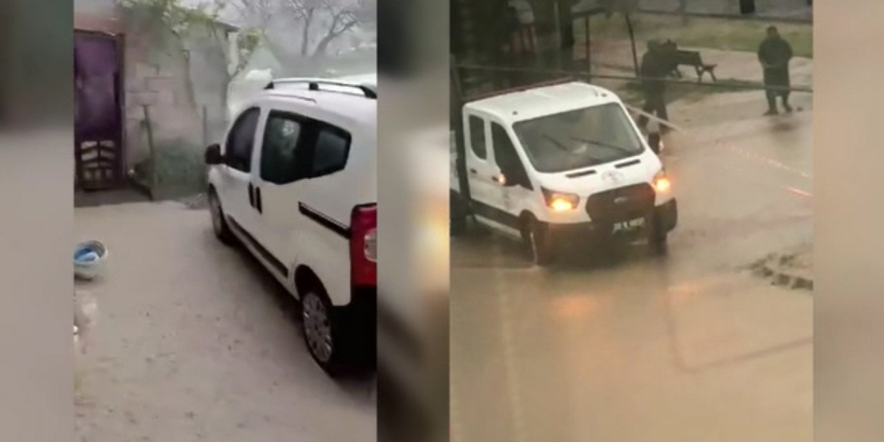 Denizli'de iş yerleri ve evleri su bastı