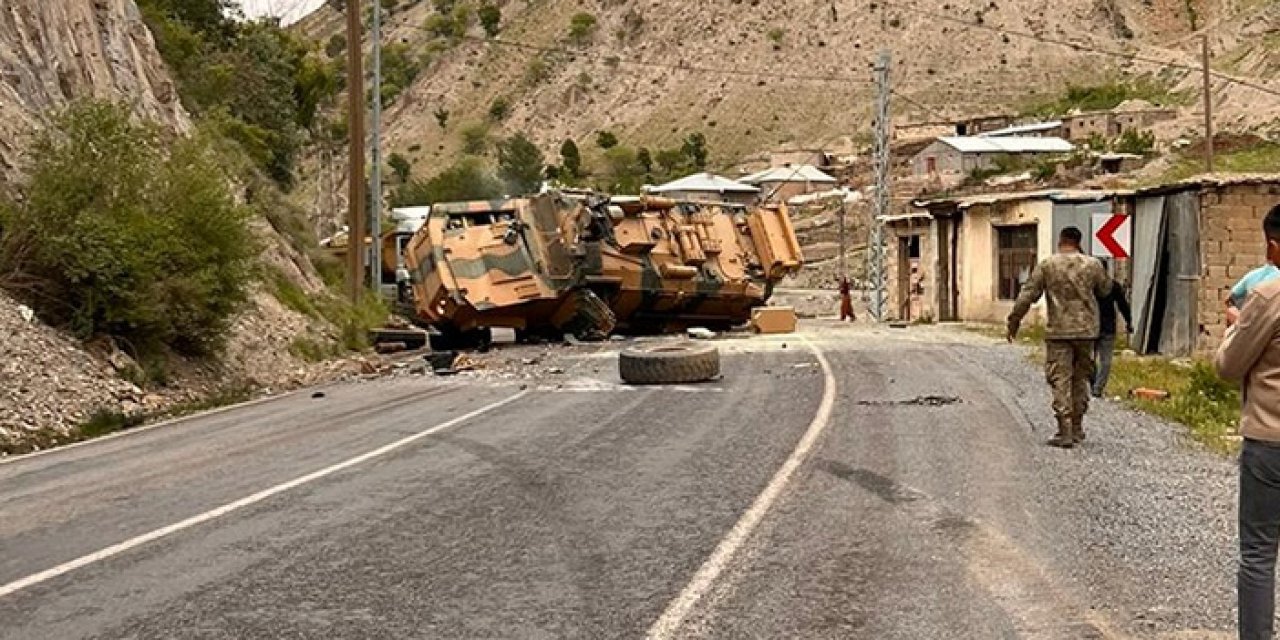 Askeri araç devrildi; 3 yaralı