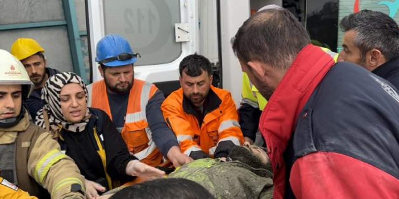Metro işçisi ıslak betonun altında kaldı