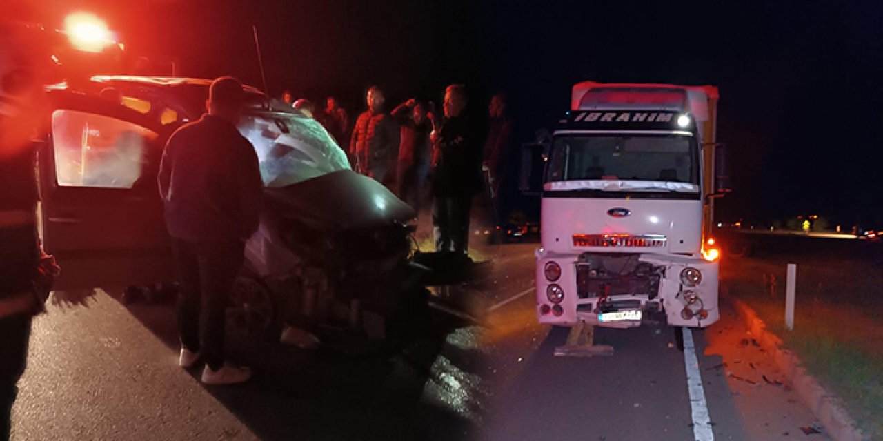 Tokat’ta kamyon ile hafif ticari araç çarpıştı: 1 ölü