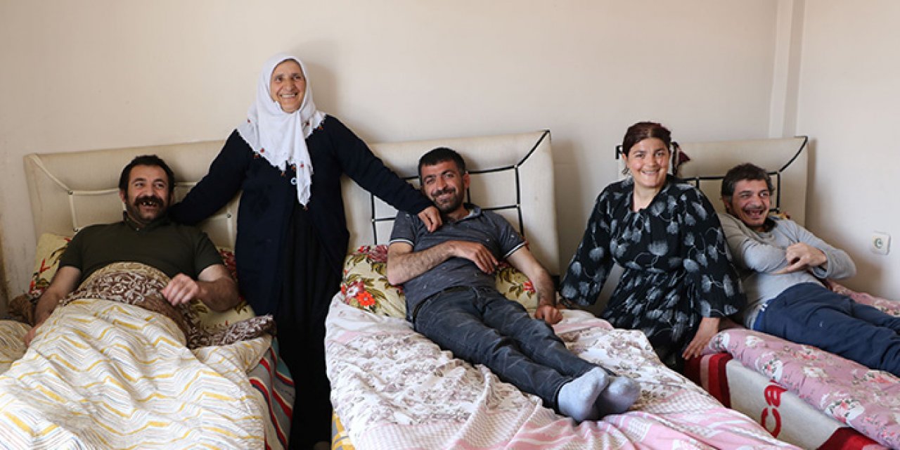 Engelli 4 çocuğuna hem ana hem baba oluyor