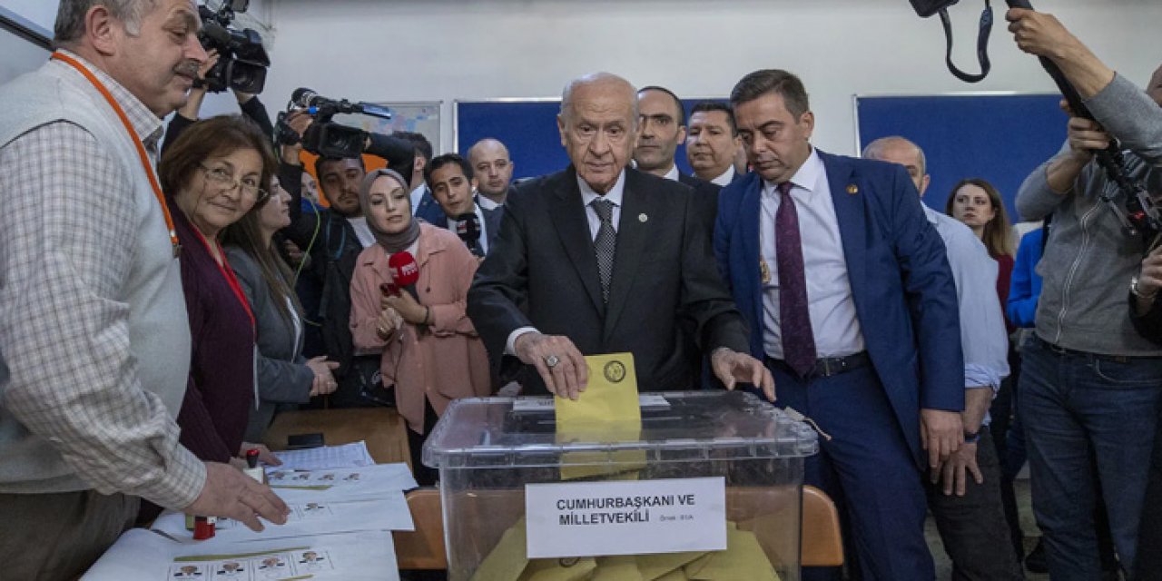 Bahçeli'nin oy kullandığı sandıktan Kılıçdaroğlu çıktı