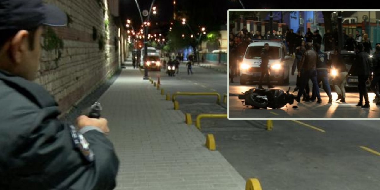 Fatih'te hareketli dakikalar: Polis havaya ateş açtı