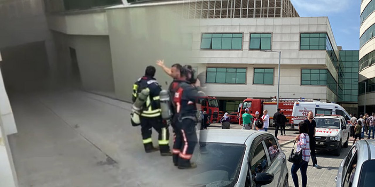 Mersin’de hastane yemekhanesinde yangın