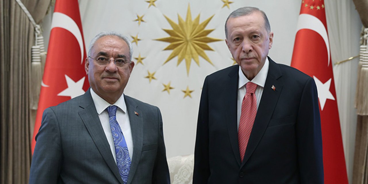 Cumhurbaşkanı Erdoğan DSP Başkanı Aksakal ile görüştü