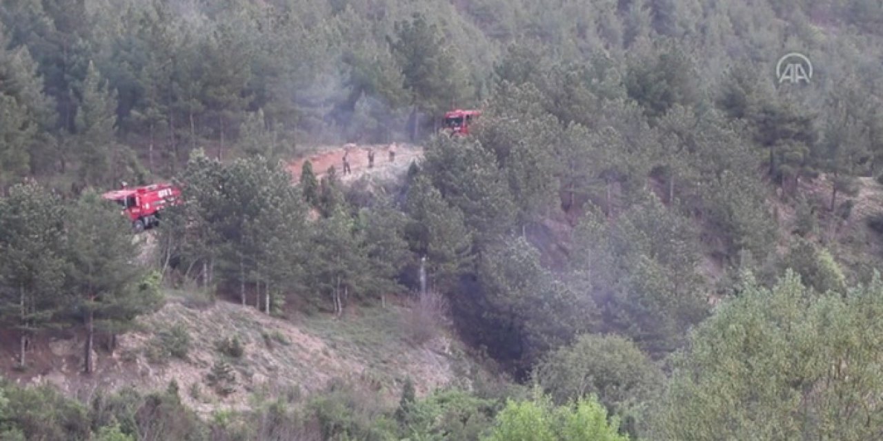Karabük'te yangın: 19 kişilik ekiple söndürüldü