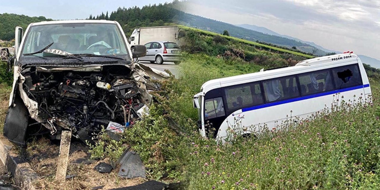 Manisa’da feci kaza: 12 kişi yaralandı