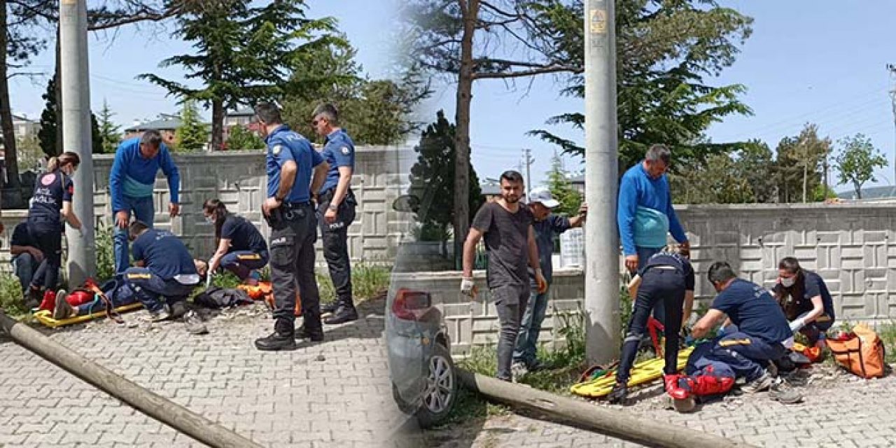 Kabloları tamir ettiği direk devrildi: Ölümden döndü