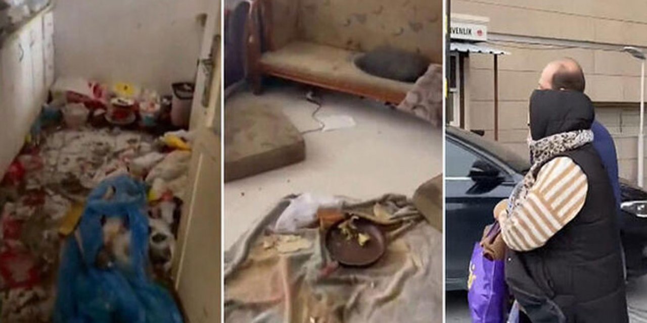 Çocuklarını çöp evde terk eden anne baba hakim karşısında