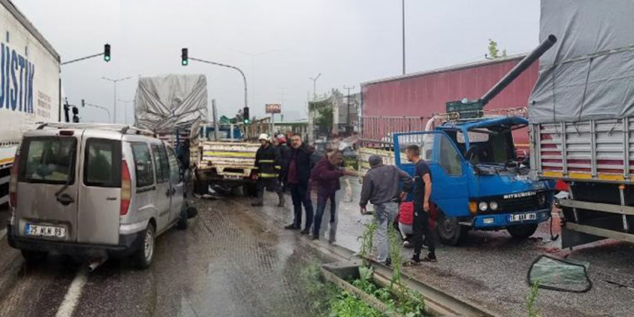 Zincirleme kazada 2 yaralı