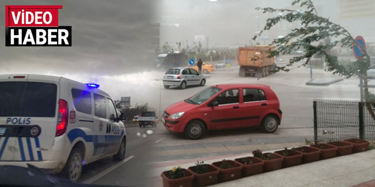 Ankara'da fırtına hayatı olumsuz etkiledi