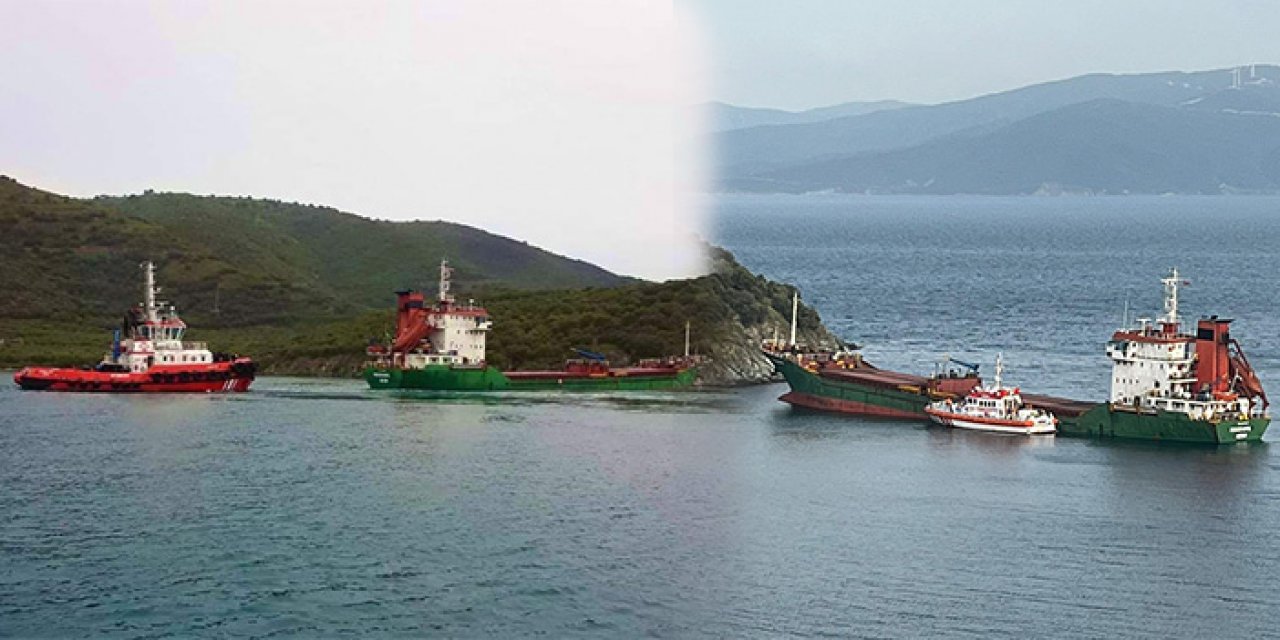 Karaya oturan gemi 3 saat sonra kurtarıldı