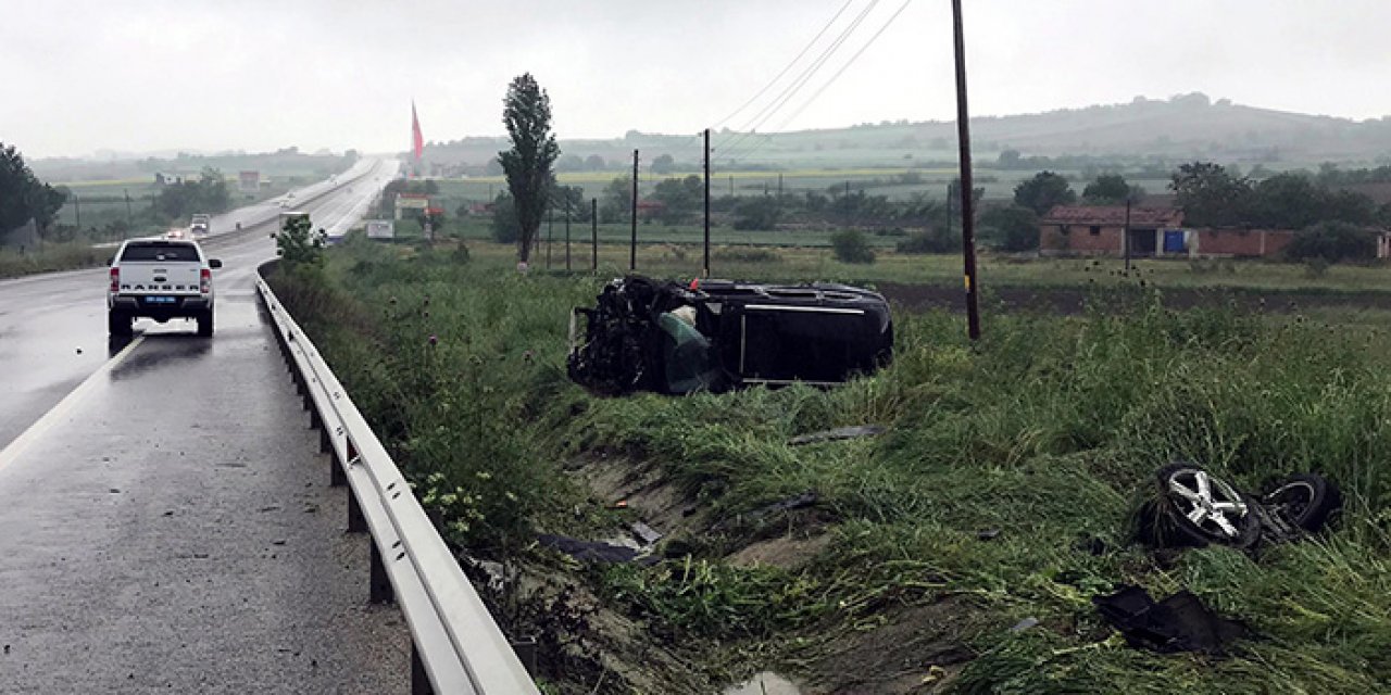 Yayaya çarpan cip takla attı; 1 ölü, 1 yaralı