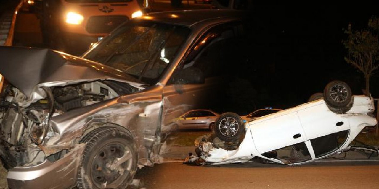 Tokat'ta virajlı yolda otomobil savruldu: 3 yaralı