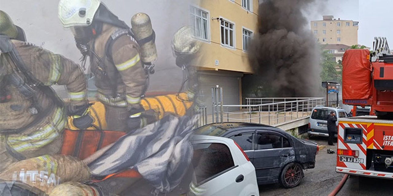 İstanbul’da otomobil tamirhanesinde yangın: 1 yaralı