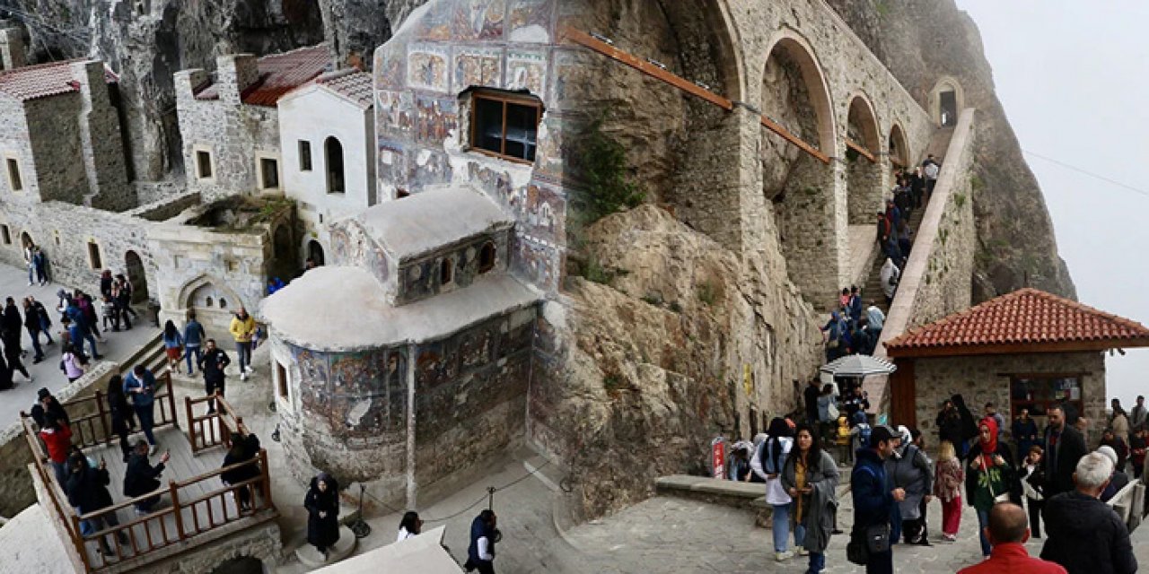 Sümela Manastırı’nı 5 ayda 56 bini aşkın kişi ziyaret etti