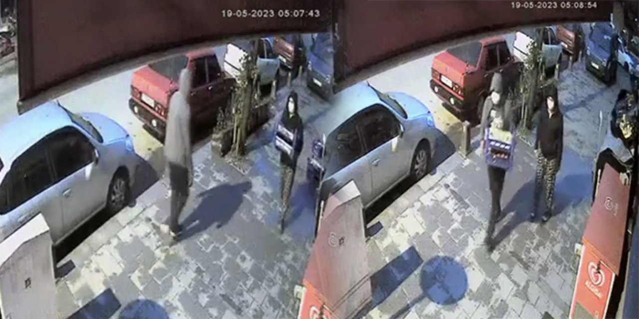 İstanbul’da meyve dolu kasaları çaldılar