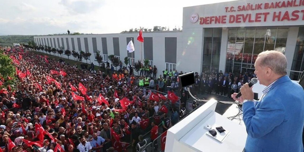 Cumhurbaşkanı Erdoğan Hatay'da halka seslendi
