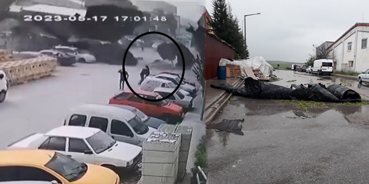 Pursaklar'da kuvvetli rüzgar ölüm getirdi: Çatıdan kopan parçalar üstüne düştü