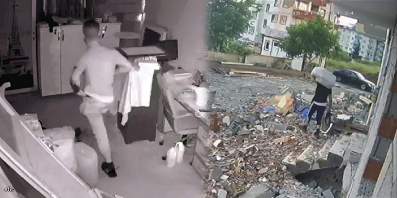 Hırsızlar hasarlı binaları soymaya devam ediyor