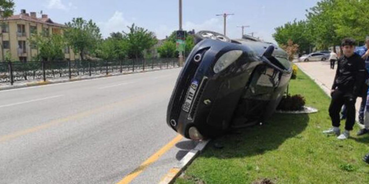 Otomobil takla attı: 1 yaralı