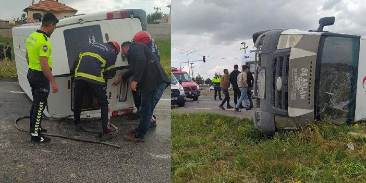 Nevşehir'de feci kaza: 8 kişi yaralandı