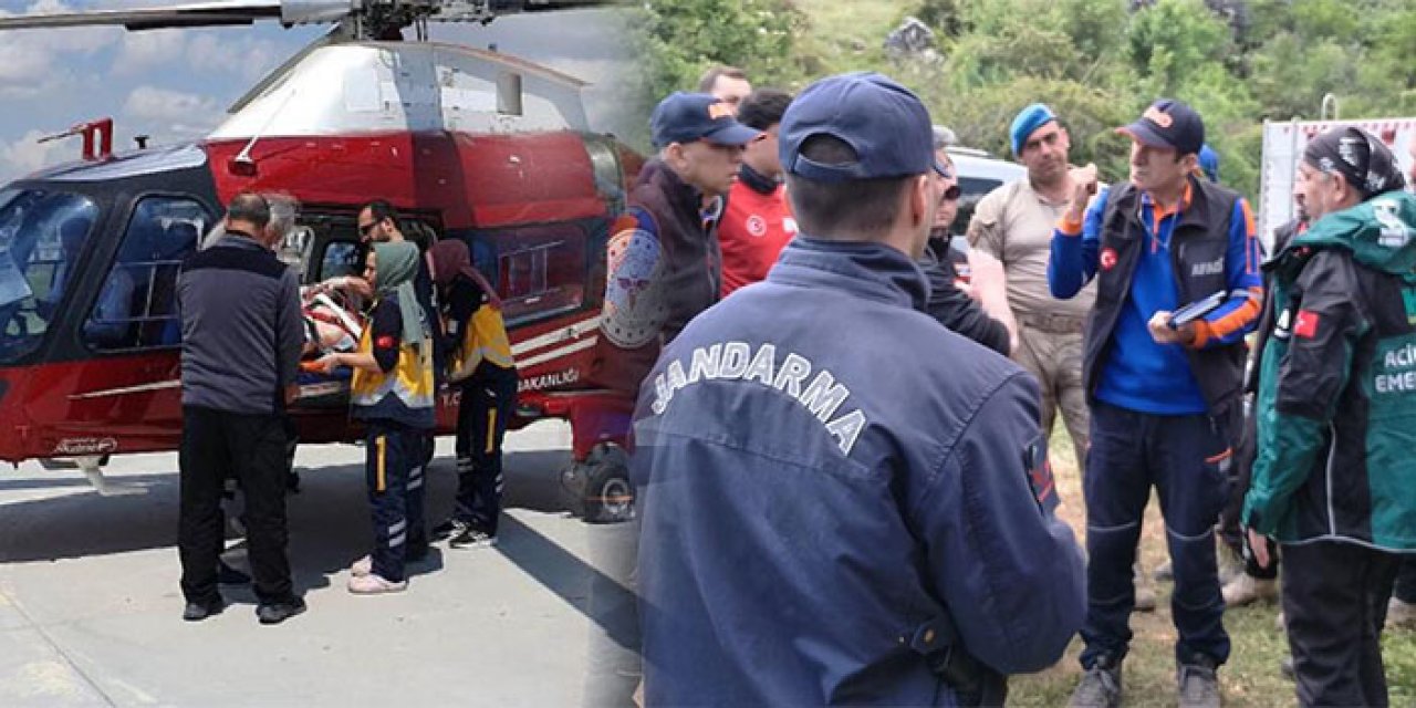 Dağlık alanda yaralı şekilde bulundu