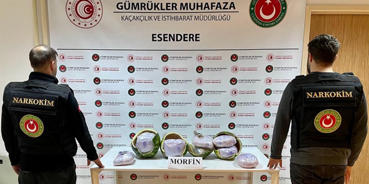 12 kilo morfini karpuzların içine zulalamışlar