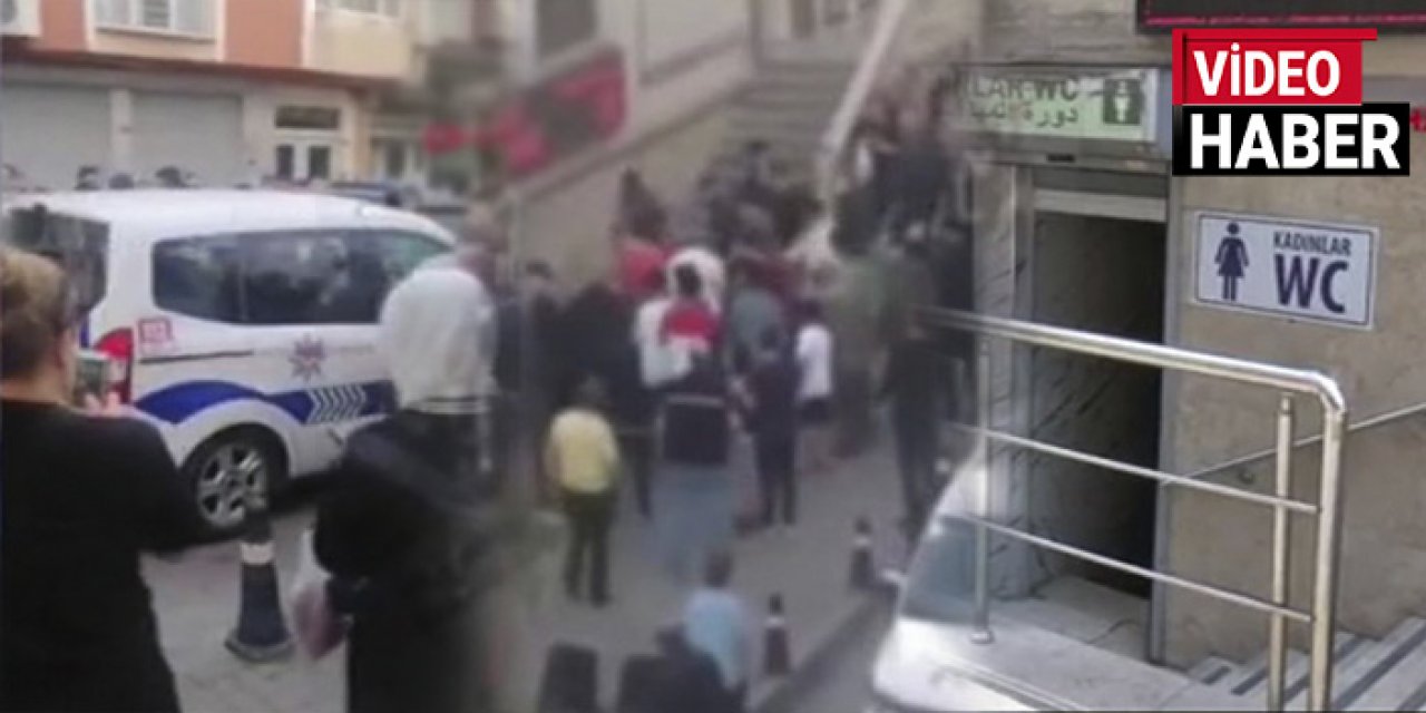 Kadınlar tuvaletinde yakalanan kişiye çevredekiler tarafından linç girişimi