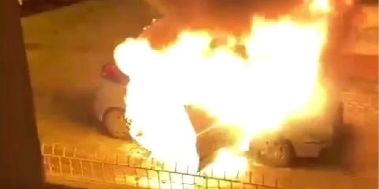 Amasya'da Otomobil Yandı