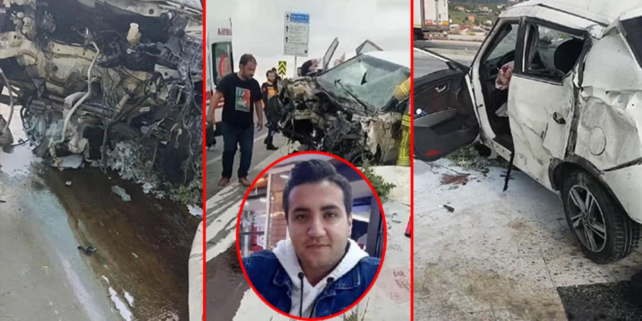 Ölümlü kazada otomobiller hurdaya döndü