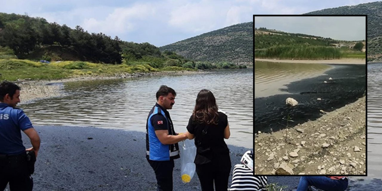 Barajın yüzeyi siyaha büründü: Bölge halkı tedirgin