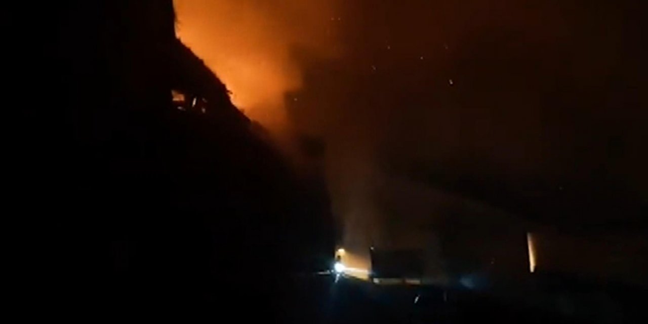 Tadilattaki eğlence mekanında yangın