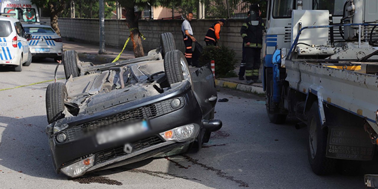 Ağaca çarpıp takla attı: 1 ölü