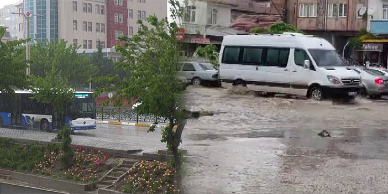 Sağanak yağış sonrası su baskını