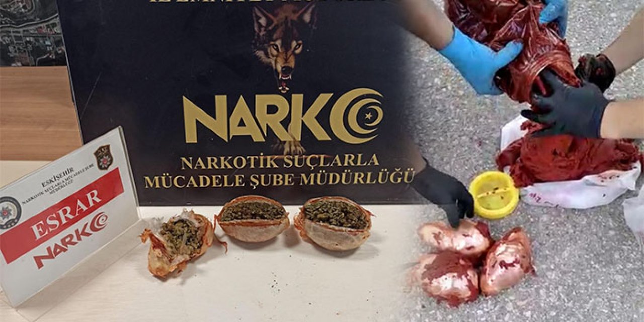 Uyuşturucuyu sakladığı yer pes dedirtti