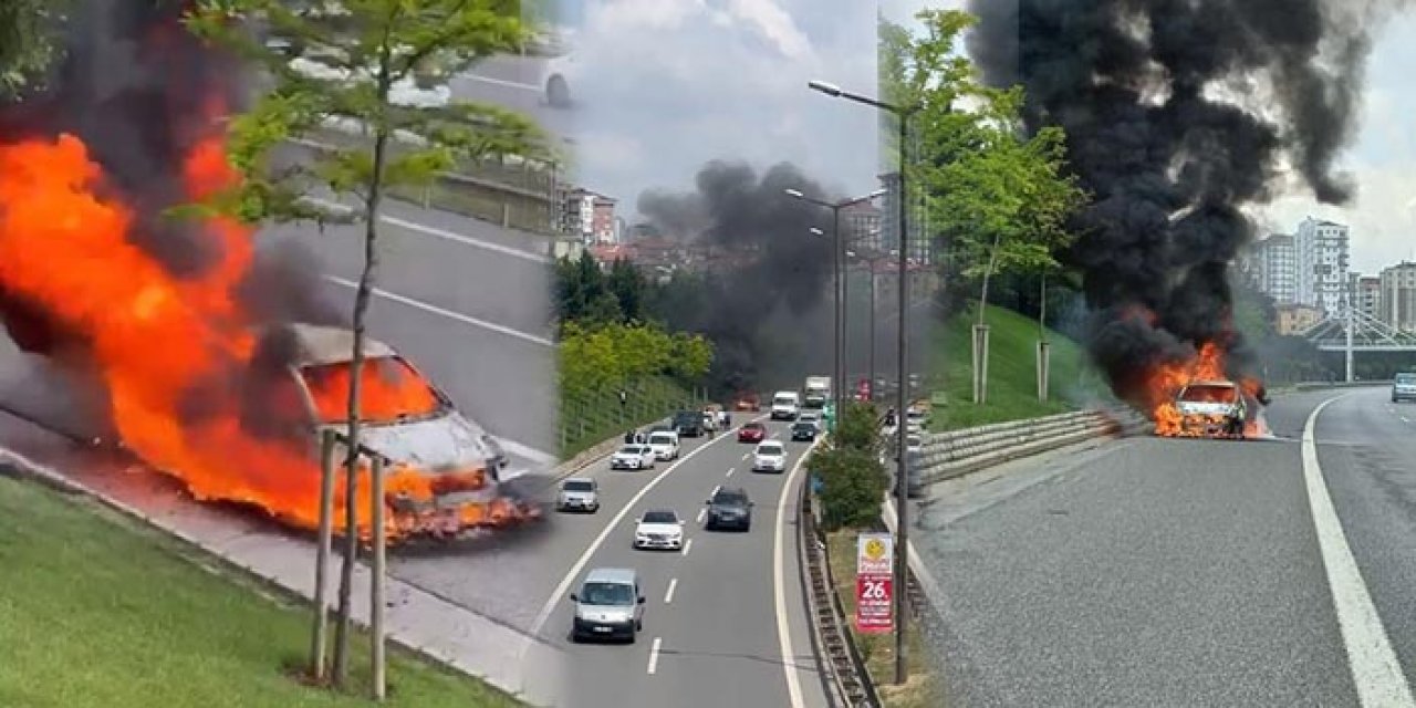 Seyir halinde alev topuna döndü