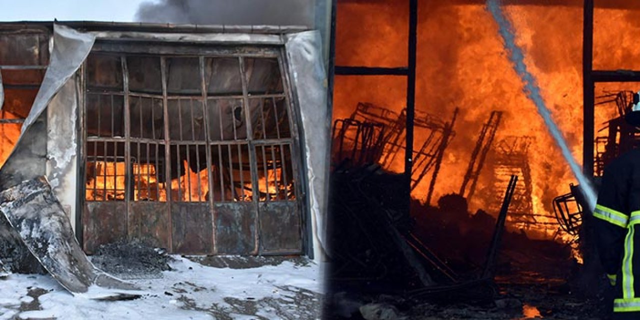 Toptancılar sitesinde korkutan yangın