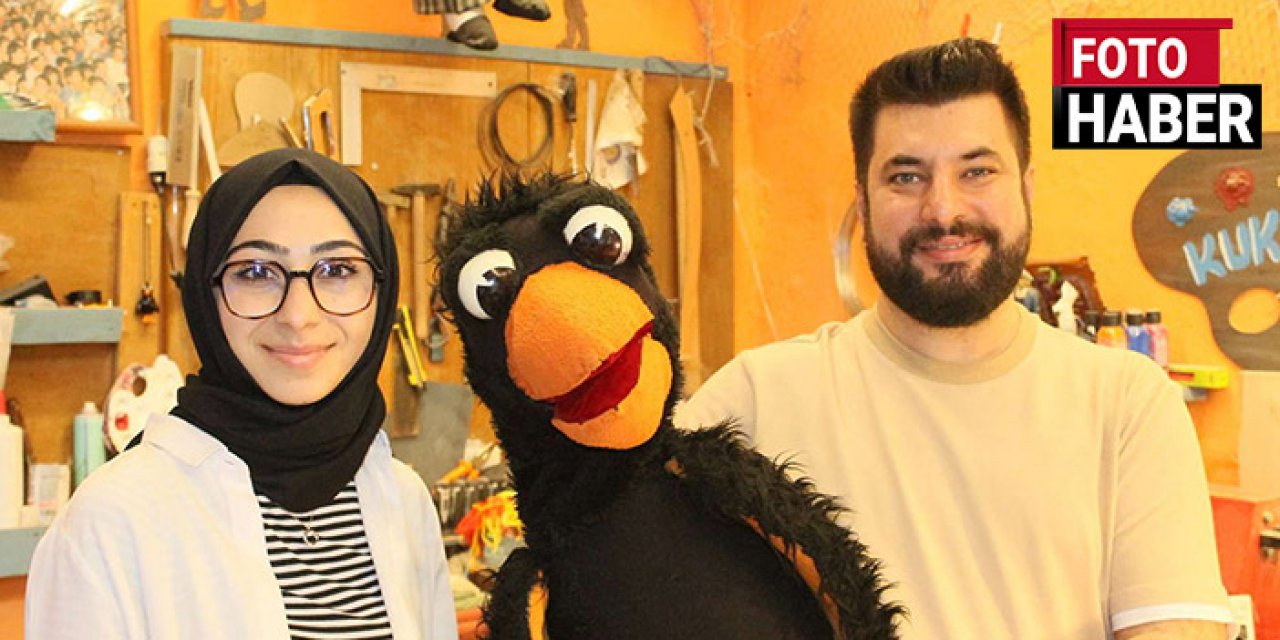 Kukla sanatını gelecek nesillere aktarıyor