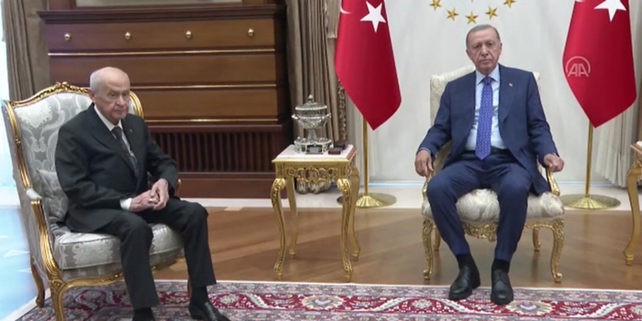 Erdoğan Devlet Bahçeli'yi kabul etti