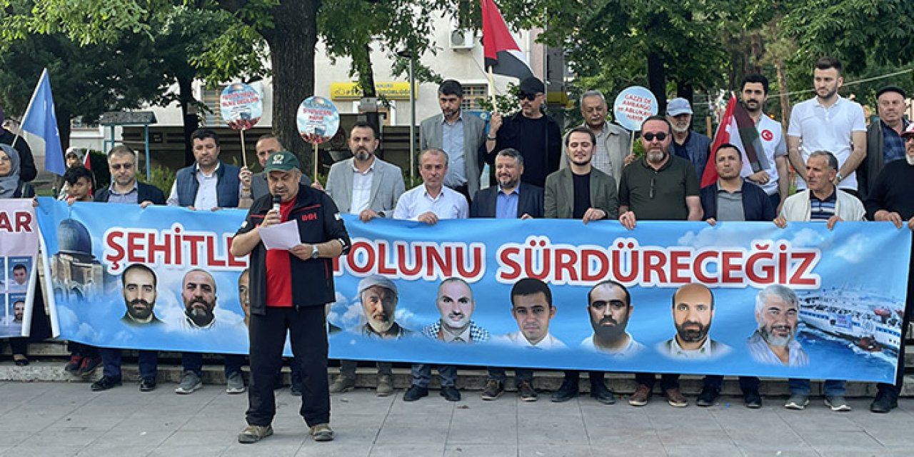 Mavi Marmara olayı yıldönümünde protesto edildi