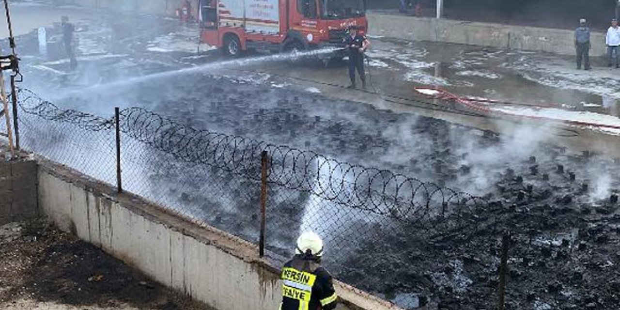 Paketleme tesisinde korkutan yangın