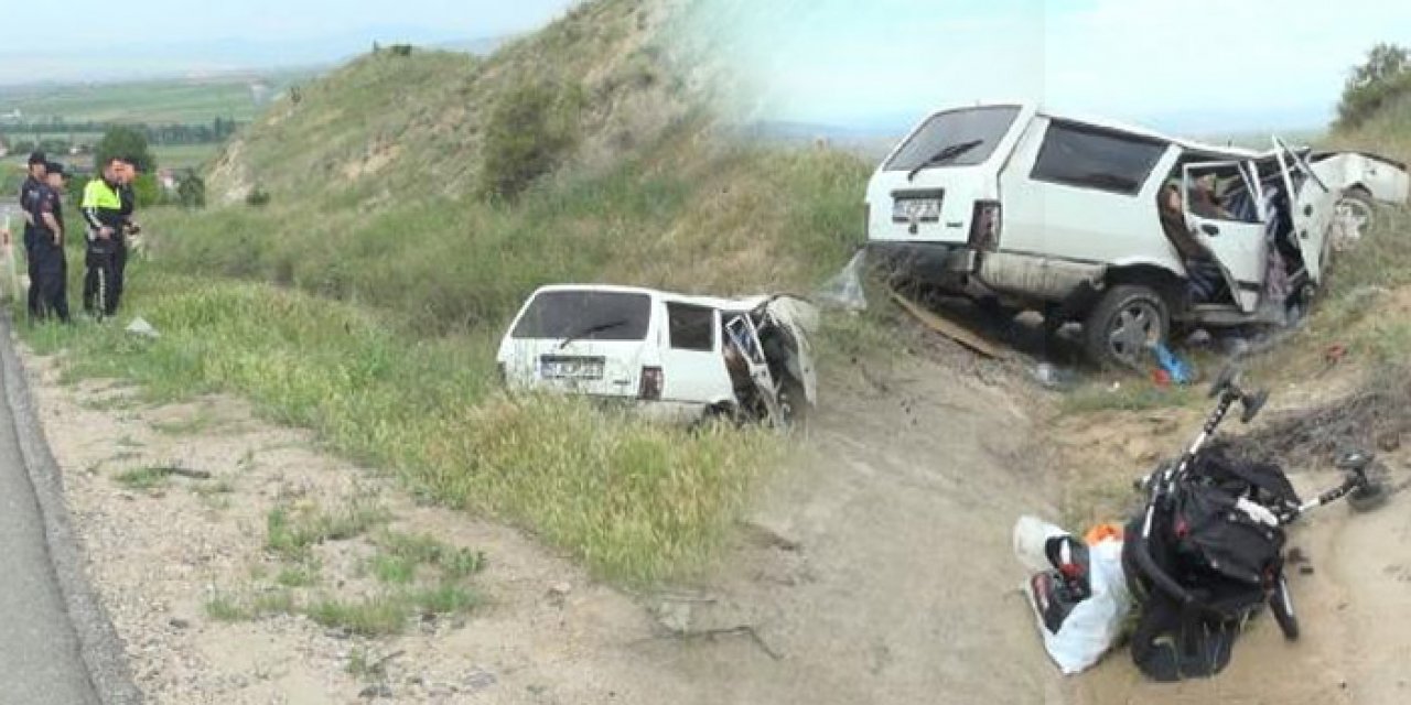 Otomobil su kanalına uçtu: 1'i bebek, 4 yaralı