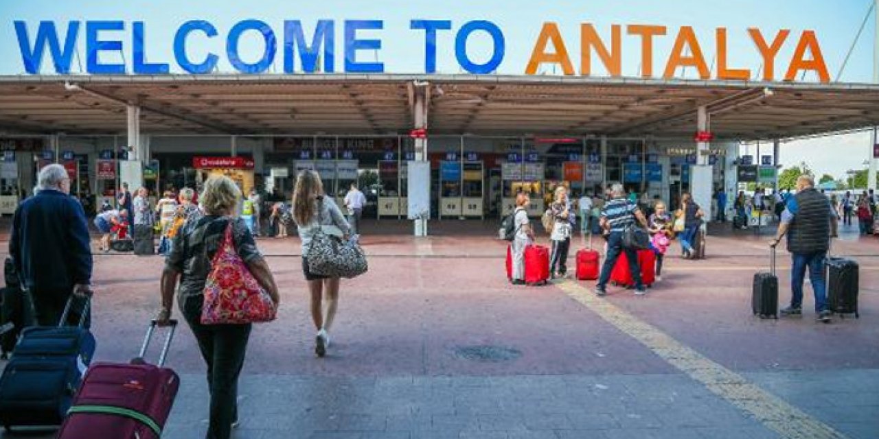 Antalya'ya 3,4 milyon turist geldi