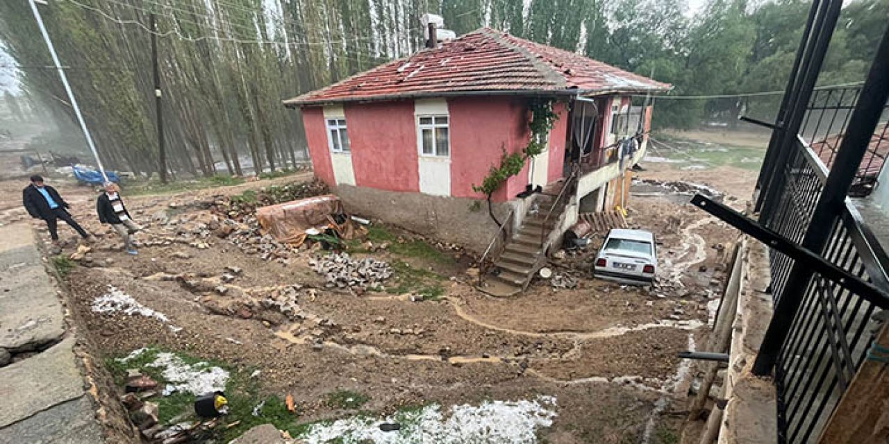 Kırıkkale'de sağanak: 20 küçükbaş hayvan telef oldu