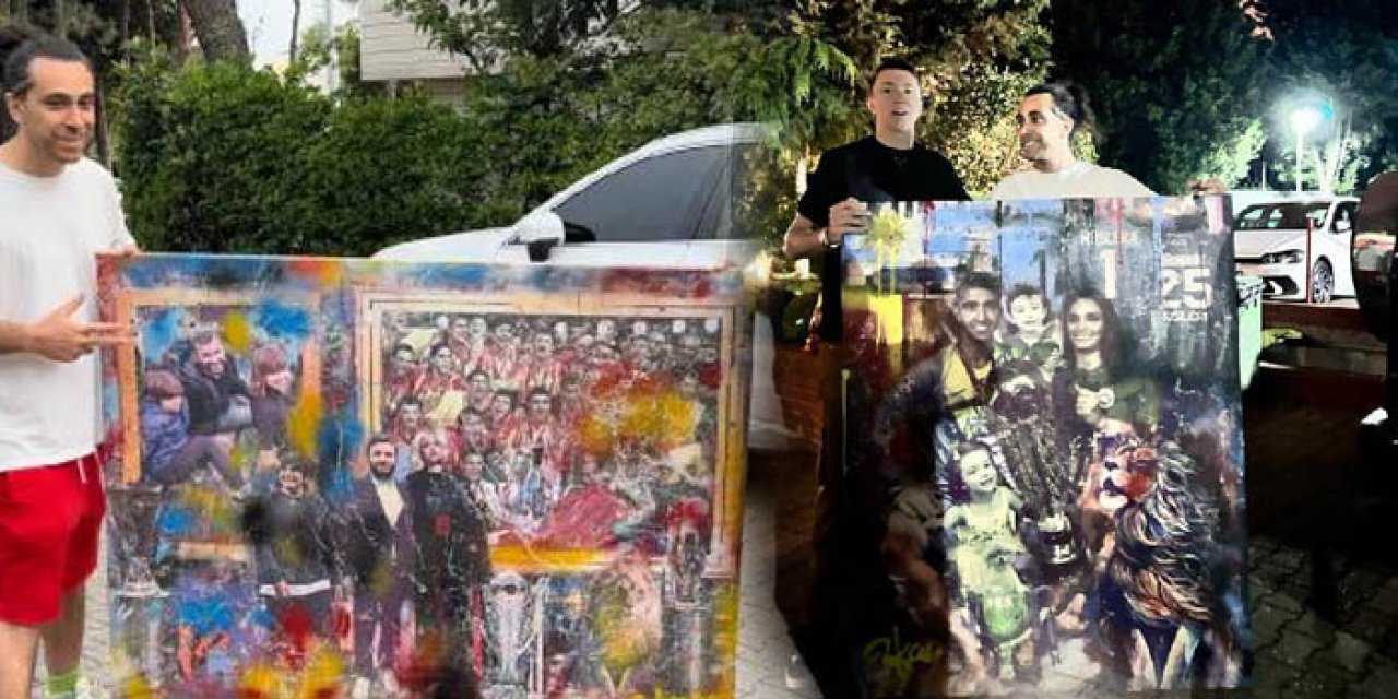 Galatasaray’ın aktörlerini tabloya yansıttı