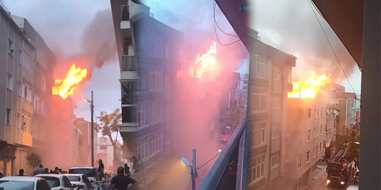 Ölümü göze aldı: Yangından kurtulmak için yan binaya atladı